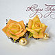 Order Earrings 'Yellow roses'. KG_flowers. Livemaster. . Earrings Фото №3