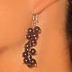 To purchase more earrings from black pearl. Decoration in the form of a brush of black currant.
