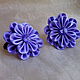 Резинка для волос "Фиалочка". Резинка для волос. Мария Романт Kanzashi for you. Интернет-магазин Ярмарка Мастеров.  Фото №2