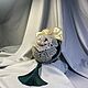 Большой бархатный шар ручной работы 10 см.  ollin_decor. Елочные игрушки. ollin_decor. Интернет-магазин Ярмарка Мастеров.  Фото №2