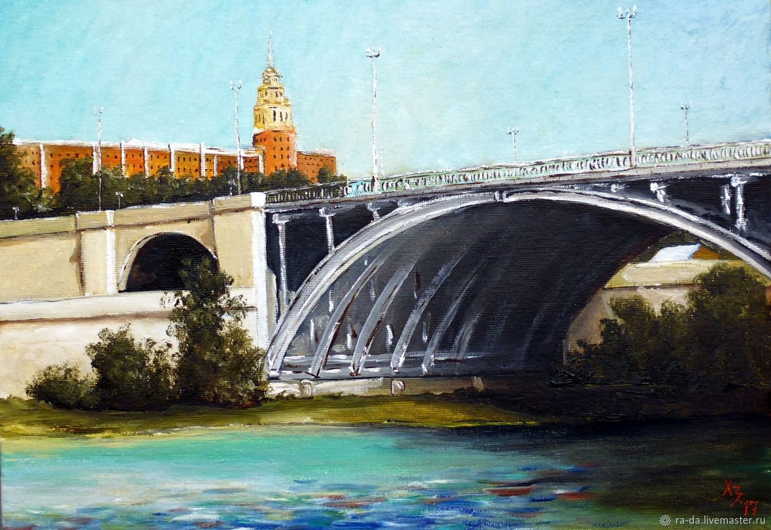 Воронеж каменный мост в живописи
