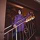 Knitted sweater oversize ' Royal purple', Sweaters, St. Petersburg,  Фото №1