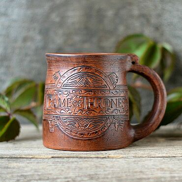 Посуда ручной работы. Ярмарка Мастеров - ручная работа Game of thrones глиняная кружка. Handmade.
