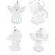 10pcs Angel pendant for luck embroidered souvenir, Christmas decorations, Moscow,  Фото №1