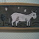 Order Panel on an old board 'Meadows of heaven'. Russian Folk Painting. Livemaster. . Panels Фото №3