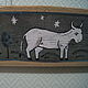 Order Panel on an old board 'Meadows of heaven'. Russian Folk Painting. Livemaster. . Panels Фото №3