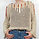 Заказать Двухсторонний джемпер-сетка Boho everyday. Talking look. Ярмарка Мастеров. . Кофты-сетки Фото №3