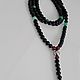 Men's rosary beads (black agate, chrysoprase, garnet,hematite, pyrite). Beads2. marusjy. My Livemaster. Фото №4