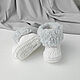 Order Newborn gift: Booties warm white boots. babyshop. Livemaster. . Gift for newborn Фото №3