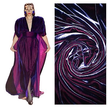 Ткань шелковый бархат (Франция). AELITA. Ткани ручной работы - Ярмарка Мастеров Ткани ручной работы. Ярмарка Мастеров - ручная работа Ткань шелковый бархат (Франция). Handmade.