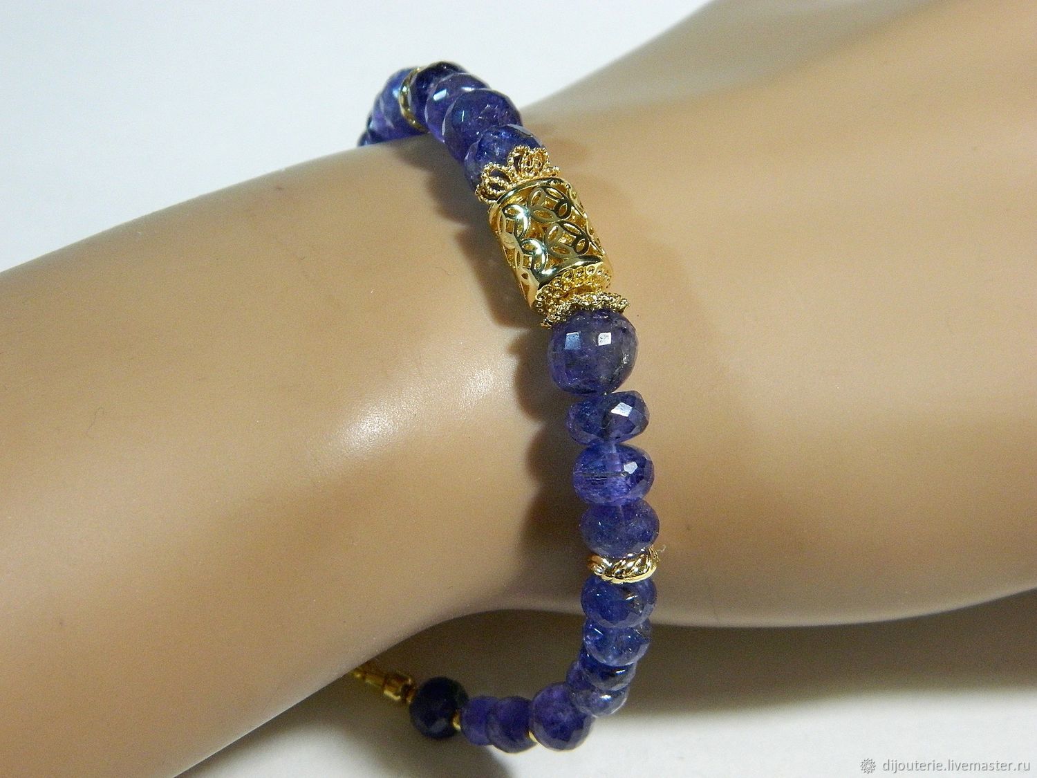 Bracelet with natural Tanzanite (talisman), Bead bracelet, Saratov,  Фото №1