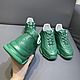 Order Sneakers made of genuine ostrich leather, in green!. SHOES&BAGS. Livemaster. . Sneakers Фото №3