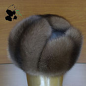 Аксессуары handmade. Livemaster - original item Mens hat with ear flaps from fur of a sable and natures of the skin. Winter headdress. Handmade.