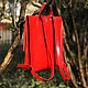 Кожаный рюкзак GoTravel Lady Red 3.0. Рюкзаки. Андрей (apostille-shop). Интернет-магазин Ярмарка Мастеров.  Фото №2
