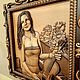 Панно резное ДЕВУШКА СО СКРИПКОЙ (по фото). Картины. Александр Подрезов (Vernissage-AV). Интернет-магазин Ярмарка Мастеров.  Фото №2
