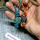 Брелок, темляк для ножа, темлячная бусина из АБС-пластик. Ножи. Monkey paracord. Интернет-магазин Ярмарка Мастеров.  Фото №2