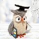 Сова -бухгалтер. Мягкие игрушки. Juliacrochettoys. Ярмарка Мастеров.  Фото №6