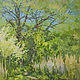 Oil painting landscape Spring, Pictures, Moscow,  Фото №1