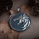 The Medallion Of The Witcher. Pendant wolf. The Witcher Netflx Nickel silver silver. Locket. Mastenarium (mastenarium). Online shopping on My Livemaster.  Фото №2