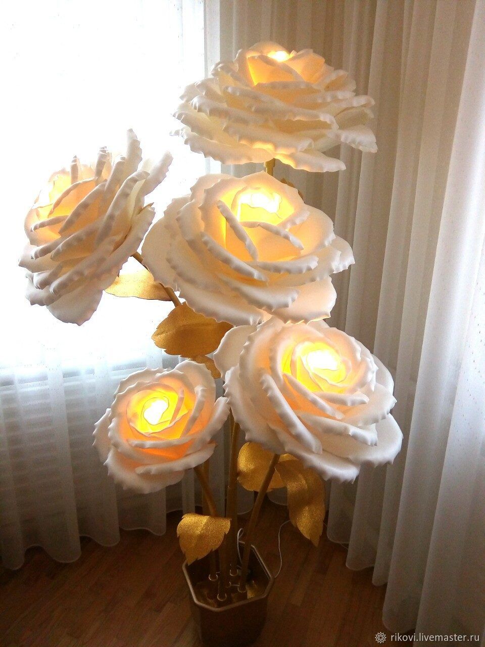 Цветы светильники из изолона фото