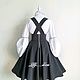 Школьный сарафан "Clarissa" бретели съёмные. Школьная форма. Little___dress. Интернет-магазин Ярмарка Мастеров.  Фото №2