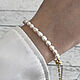 A chain bracelet with natural pearls 'Favorite'. Chain bracelet. kvk1. Online shopping on My Livemaster.  Фото №2