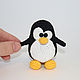 Пингвин Tux / Linux (амигуруми). Амигуруми куклы и игрушки. Ирина Куликова (НИТландия). Ярмарка Мастеров.  Фото №6