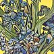  Decorative plate, oil painting.Irises Van Gogh. Plates. zhivopis-24. Online shopping on My Livemaster.  Фото №2