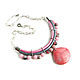 Order Necklace gift 'Pink Dawn' pink necklace with coral. Irina Moro. Livemaster. . Necklace Фото №3