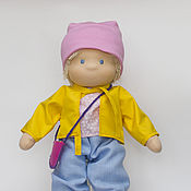 Textile doll, 35-36 cm