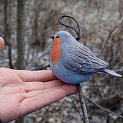 Синий птах керамика