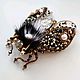 Брошь булавка: жук, брошь жук Swarovski. Брошь-булавка. Sofi brooches. Интернет-магазин Ярмарка Мастеров.  Фото №2