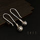 Silver earrings 'Bells', Earrings, St. Petersburg,  Фото №1