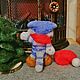 Игрушка из шерсти Кот, котик,  котенок в шапочке. Войлочная игрушка. Лёлики Валяные игрушки (olkaderolka). Ярмарка Мастеров.  Фото №6