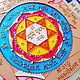  Витражная янтра Васту Пуруша с санскритом 33х33 см. Янтра. ZorkaVenera (Татьяна). Ярмарка Мастеров.  Фото №8