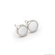 Stud earrings. white mother of pearl. Silver earrings. Stud earrings. ARIEL - MOSAIC. Online shopping on My Livemaster.  Фото №2