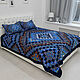 Bedspread Blue 230 x 230 cm patchwork, Blankets, Moscow,  Фото №1
