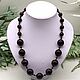 Natural Stone Garnet Necklace / Beads, Necklace, Moscow,  Фото №1