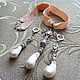 Necklace-choker, earrings 'Shine!..' (pearl-Baroque, zircons, silver), Jewelry Sets, Moscow,  Фото №1
