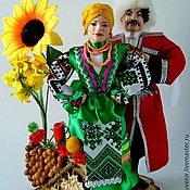 кукла-сувенир в одежде уральских, терских, яицких, кубанских казаков