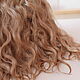 Mohair tress (Golden brown) (Hair for dolls). Doll hair. Hair and everything for dolls. My Livemaster. Фото №5