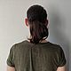 Order Scrunch elastic band-knitted elastic band for hair ' black'. Orlova A. Livemaster. . Scrunchy Фото №3