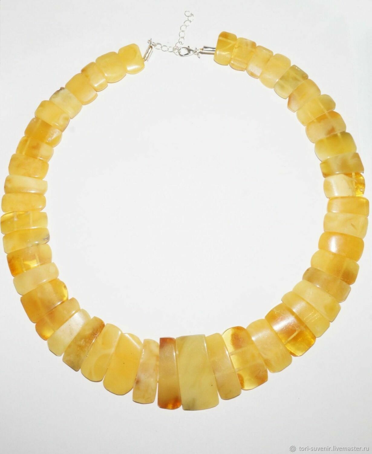 Large necklace made of landscape royal amber, Necklace, Belokuriha,  Фото №1