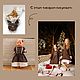 Clothes for dolls, brown dress for dolls made of natural linen. Clothes for dolls. molinialife. My Livemaster. Фото №4