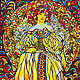 Illuminated painting  panel  stained glass Portrait of a girl (Alphonse Mucha). Pictures. House of the Sun (irina-bast). Online shopping on My Livemaster.  Фото №2