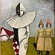Заказать Картина «Цирк на дротике». Ольга Деева. Ярмарка Мастеров. . Картины Фото №3