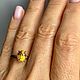 Заказать 17. Натуральный желтый  циркон 2.95 ct. Елена. Ярмарка Мастеров. . Кольца Фото №3