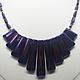 Necklace Purple glitter 47 cm. Necklace. Selberiya shop. My Livemaster. Фото №6