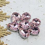 Материалы для творчества handmade. Livemaster - original item Premium Drop Rhinestones 18/13 / mm Pink Dawn. Handmade.