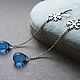Заказать Серьги со снежинками с чешским стеклом. MarkaMarina.     jewelry. Ярмарка Мастеров. . Серьги классические Фото №3
